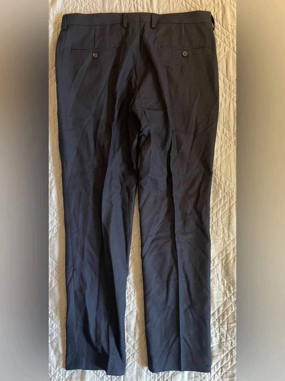 J. CREW Ludlow Slim-fit suit pant in English cotton-wool blend Navy 32/30 BH231